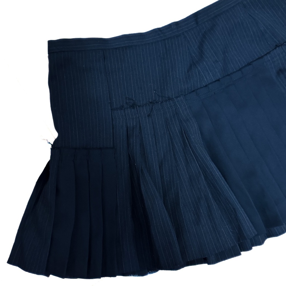 BCBGMaxAzria Black Pinstripe Mini Skirt